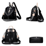 Stylish PU Leather Ladies Backpack Shoulder Bag