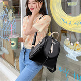Stylish PU Leather Ladies Backpack Shoulder Bag