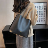 Women Shoulder Bags Tote PU Leather Shopping High Shopping Daily Cas