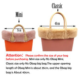 Faux Rex Rabbit Fur Trims for O BAG Decoration Classic Mini Obag