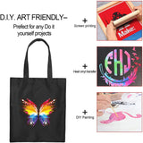 Foldable Reusable Casual Butterfly Print Canvas Shoulder Bag