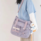 Female Casual Nylon Shoulder Bag Woman's Diagonal Straddle Totes