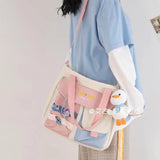 Female Casual Nylon Shoulder Bag Woman's Diagonal Straddle Totes