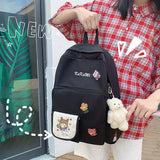 Girl's Harajuku Style Backpack for High School
