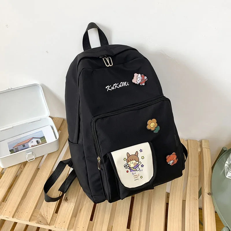 Girl's Harajuku Style Backpack for High School