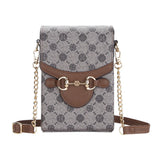Women Large Chain Diagonal Bag Multifunction Crossbody Wallet