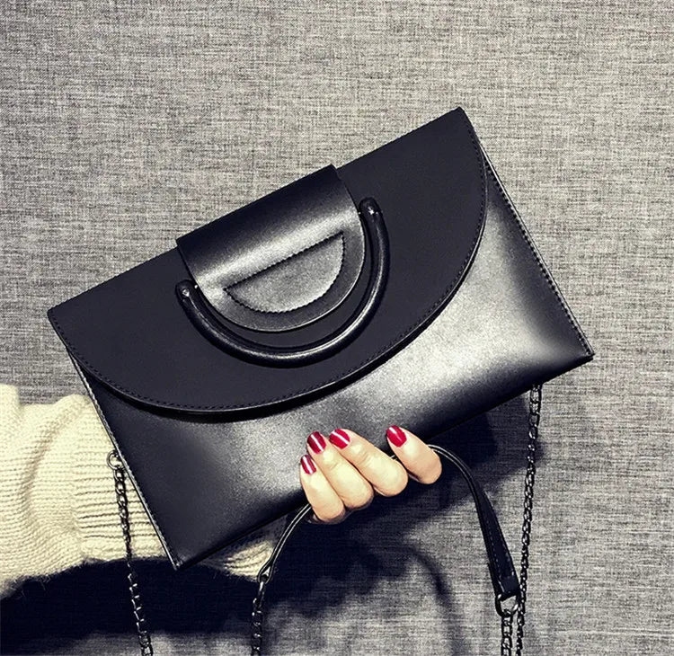 Women's Faux Leather Messenger Bag Casual Clutch