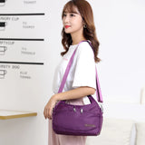 Women Messenger Bag Lady Oxford Cloth Handbag Shoulder Bag Lady Purse