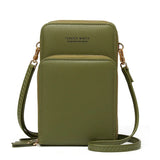 Women's Touch Screen Phone Bag Large Capacity Soft Leather Shoulder Wallet