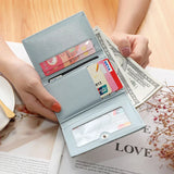 Cute Bear Cartoon Short Wallet for Students