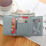 Cute Bear Cartoon Short Wallet for Students