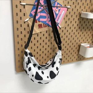 Women's Small Shoulder Bag Lightweight Messenger Bag Cow Pattern
