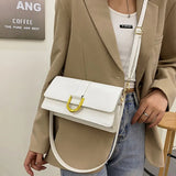 Women Soft PU Leather Handbag Underarm Shoulder Crossbody Messenger Bag