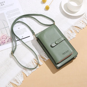 Women Touch Screen Mobile Phone Bag Crossbody Wallet