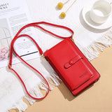 Women Touch Screen Mobile Phone Bag Crossbody Wallet