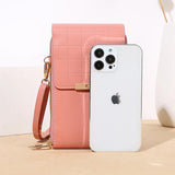 Women's Transparent Touch Screen Phone Bag