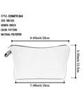 Personalized Name Initial Makeup Bag Cosmetic Organizer Pouch