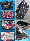 Personalized Name Initial Makeup Bag Cosmetic Organizer Pouch