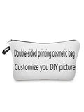 Personalized Name Initial Makeup Bag Cosmetic Organizer Pouch