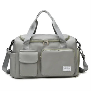 Nylon Fitness Bag Dry Wet Separation Large Capacity Waterproof Bag