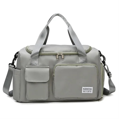Nylon Fitness Bag Dry Wet Separation Large Capacity Waterproof Bag