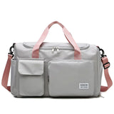 Nylon Fitness Bag Dry Wet Separation Large Capacity Waterproof Bag