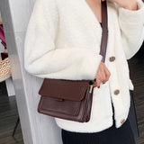 Flap Messenger Bag For Women Small Square Bag Crossbody Shoulder Bag