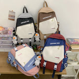 Waterproof Double Buckle Women Backpack Harajuku Shoulder Bag
