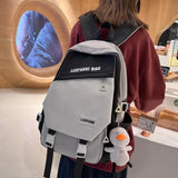 Waterproof Double Buckle Women Backpack Harajuku Shoulder Bag