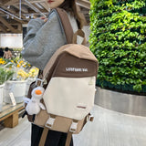 Waterproof Double Buckle Women Backpack Harajuku Shoulder Bag
