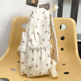 Floral Printing Backpack Travel Mochilas Para Estudiantes Women Satchel Teenage