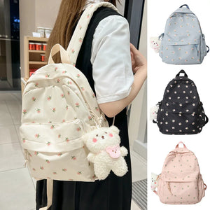 Floral Printing Backpack Travel Mochilas Para Estudiantes Women Satchel Teenage