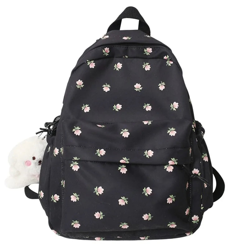 Floral Printing Backpack Travel Mochilas Para Estudiantes Women Satchel Teenage