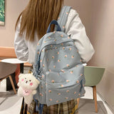 Floral Printing Backpack Travel Mochilas Para Estudiantes Women Satchel Teenage