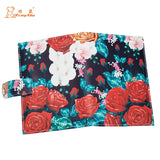 Floral Rose Passport Holder with Buckle