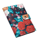 Floral Rose Passport Holder with Buckle