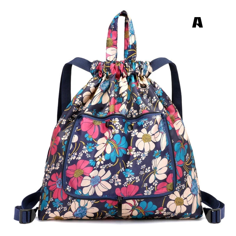 Waterproof Drawstring Tote Bag Mochila - Large Capacity Travel Backpack