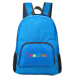 Foldable Teacher Print Daypack Bag - Lightweight Outdoor Travel Backpack