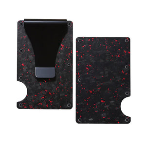 RFID Blocking Carbon Fiber Wallet with Money Clip
