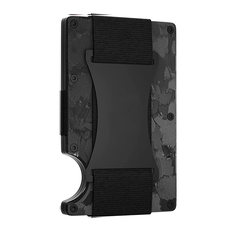 RFID Blocking Carbon Fiber Wallet with Money Clip