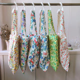 Fresh Flower Cotton Rag Bag Large Capacity Eco Tote Summer Shoulder Bag