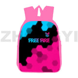 3D Print Fire Garena Backpack 12/16 Inch School Bag