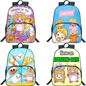 Lankybox Anime School Backpack for Kids