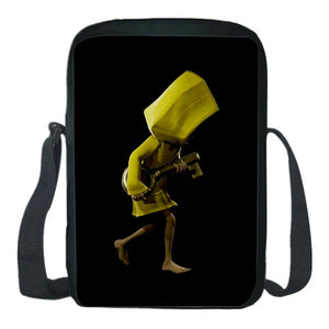 Little Nightmares Messenger Bag Cartoon Print Cross-body School Bag