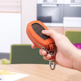 Leather Smart Car Key Cover Men Women Key Holder Bag