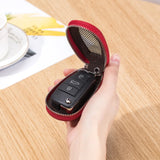 Leather Smart Car Key Cover Men Women Key Holder Bag