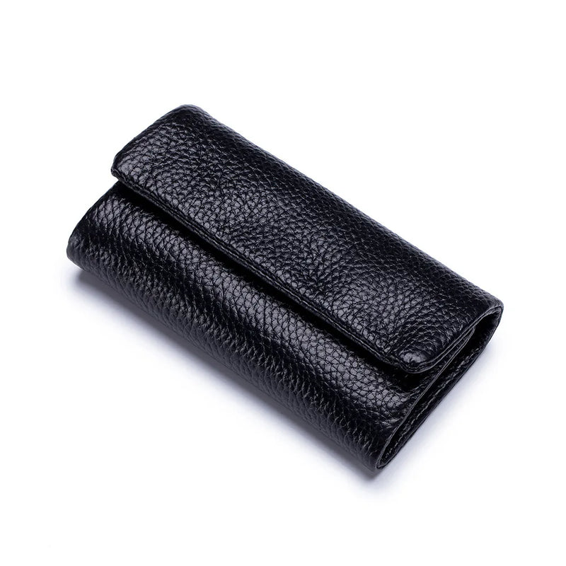 Leather Key Bags Men Women Key Holder Organizer Pouch Cow Leather Car Key Wallet