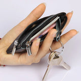 Leather Key Holder Wallet Unisex Key Organizer Bag