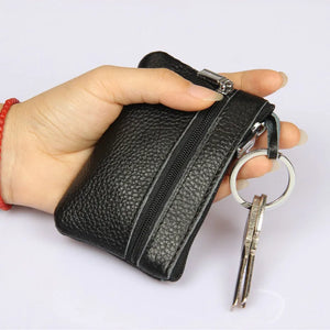 Leather Key Holder Wallet Unisex Key Organizer Bag