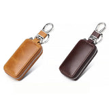 Leather Key Holder Women Female Key Organizer Housekeeper Wallet